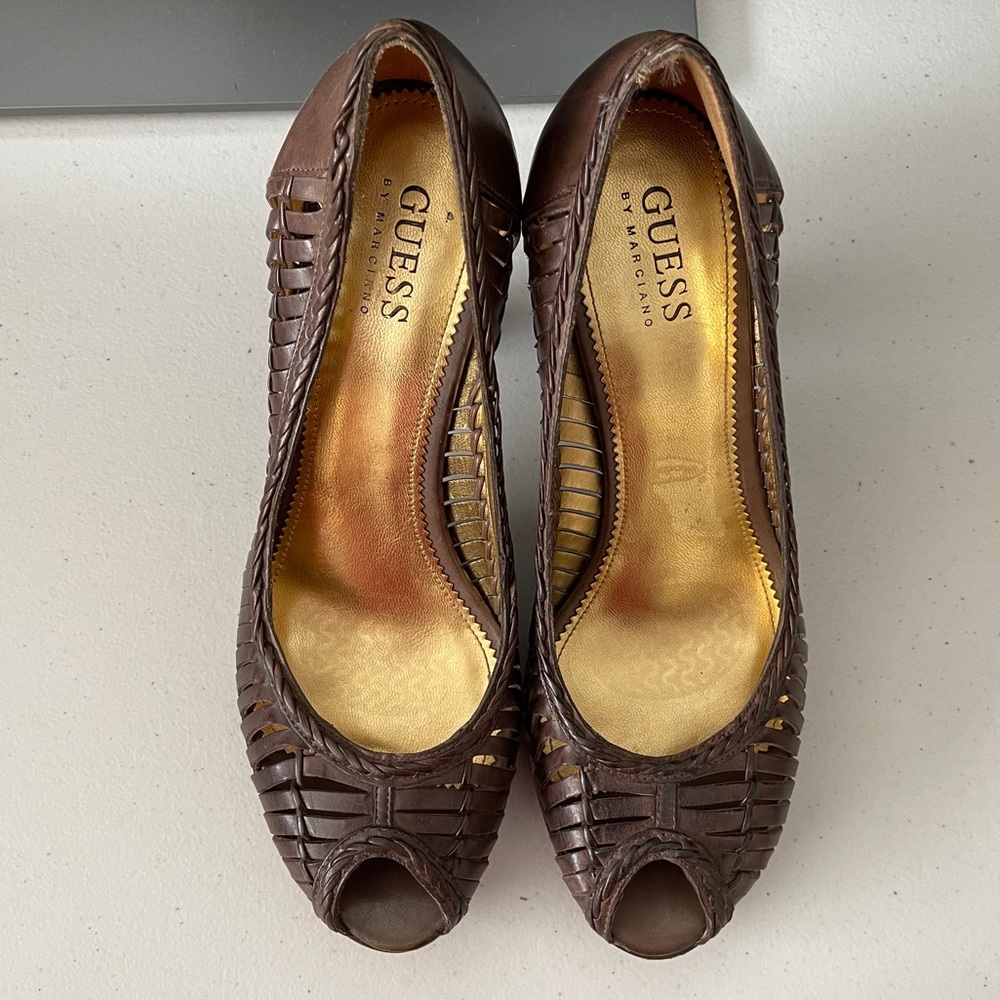 Guess by Marciano Peep Toe Pumps